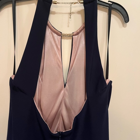 XSCAPE Size 8 gorgeous navy blue dress only worn once for a dance - Picture 4 of 8